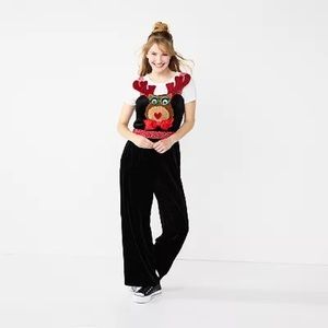 reindeer jumpsuit perfect for the holidays